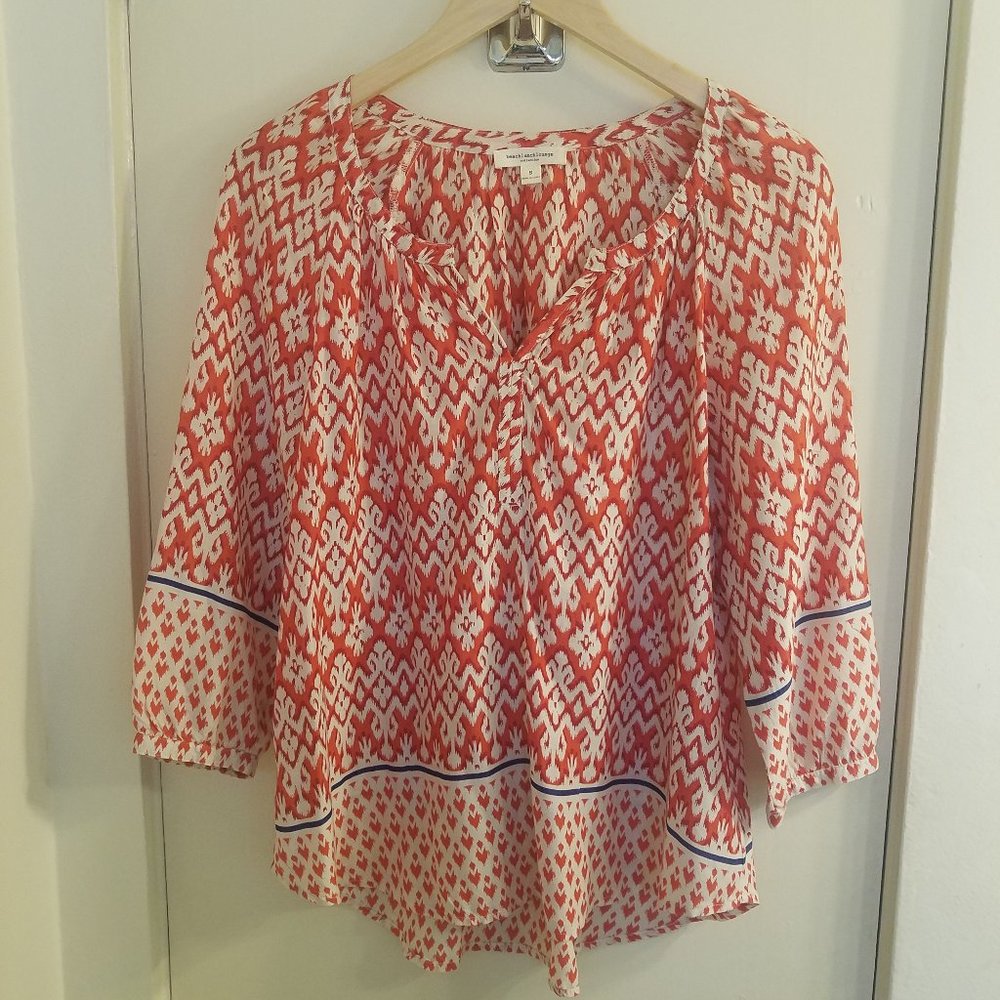 Beach Lunch Lounge Red, White and Blue Summer Top